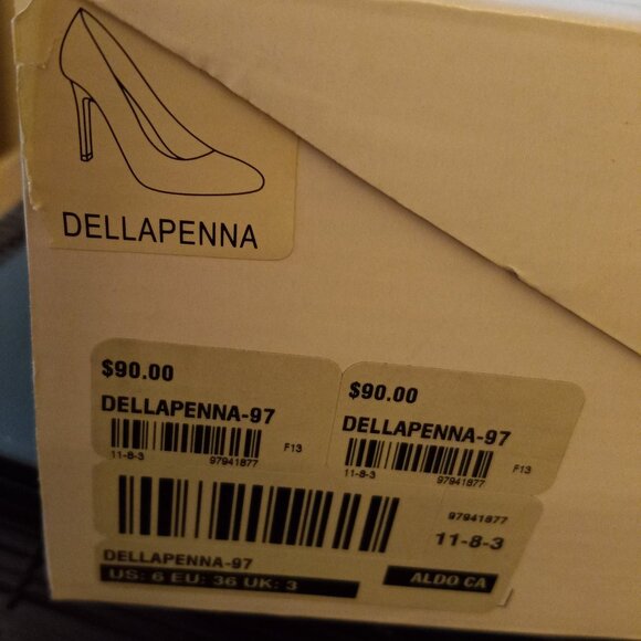 ALDO BLACK PUMPS / HEELS SIZE 6 - Picture 4 of 5